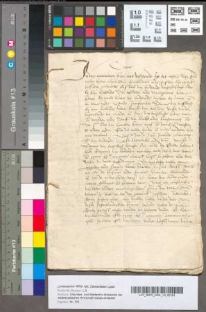 Huwelijksvoorwaarden van Lancelot, bastaard van Brederode, en Adriane van Treslong, 26 Augustus 1555. Notarieel afschrift, 28 September 1556.