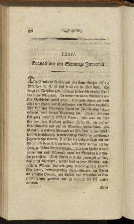 LXXIV. Evangelium am Sonntage Invocavit.