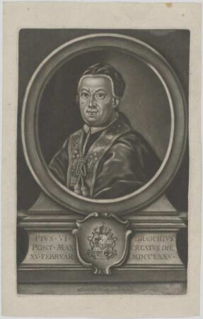 Bildnis von Papst Pivs VI.