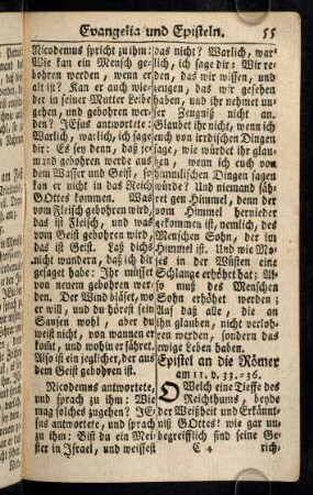 55-65, Epistel an die Roemer; ...