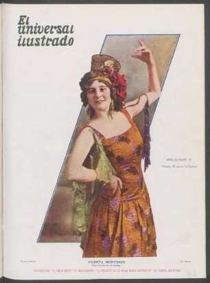 [Fotografía de] Vicenta Monterde : Una graciosa tiple de opereta