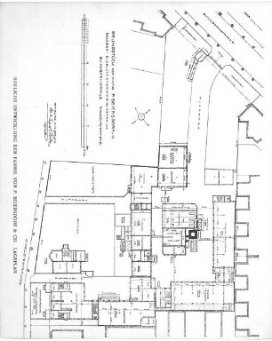 Bauliche Entwicklung der Fabrik von P. Beiersdrof & Co. Lageplan