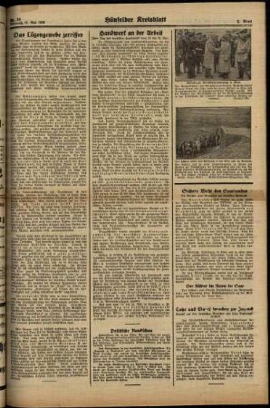 Zweite Ausgabe vom Mittwoch, den 17. Mai 1939.