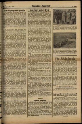 Zweite Ausgabe vom Mittwoch, den 17. Mai 1939.