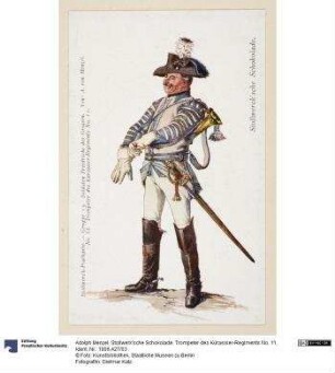 Stollwerk'sche Schokolade. Trompeter des Kürassier-Regiments No. 11