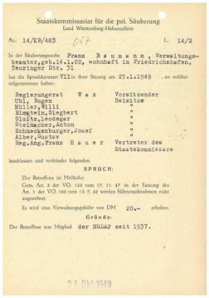 Baumann, Franz
