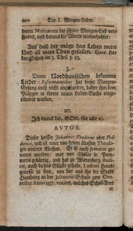20. Ich danck dir, Gott, für alle etc.