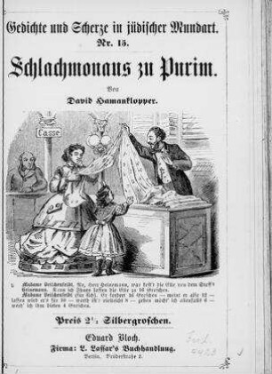 Schlachmonaus zu Purim / von David Hamanklopper