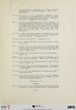 Geschirr (Nr. 174-212a)