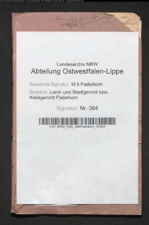 Kanzleirat Franz Carl Stuve zu Paderborn