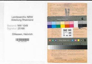 Entnazifizierung Heinrich Gillessen , geb. 18.01.1882 (Arbeiter)