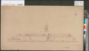 Arnsberg, Bezirksregierung, Hauptgebäude Seibertzstr. 1, Ansicht Ostseite
