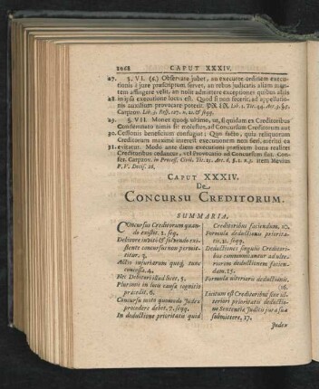 Caput XXXIV. De Concursu Creditorum.