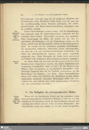 11. Die Helligkeit des photographischen Bildes