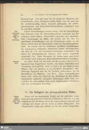 11. Die Helligkeit des photographischen Bildes