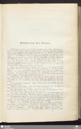 Erklärung der Citate