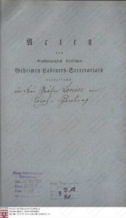 Erbach-Schönberg, Luise Gräfin