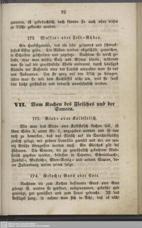 VII. Vom Kochen des Fleisches und der Saucen