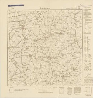2313 (alte Nr.: 921) Hohenkirchen in Oldenburg, Meßtischblatt (4cm - Karte)