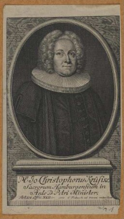 Bildnis des Jo. Christophorus Krüsike