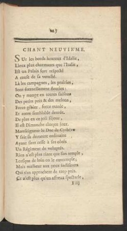 Chant Neuvième