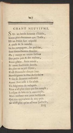 Chant Neuvième