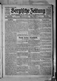 Bergische Zeitung. 1922-1935