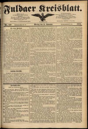 Ausgabe vom Montag, den 21. November 1904.