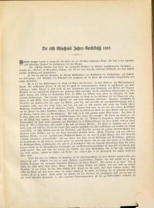 Die erste Münchener Jahres-Ausstellung