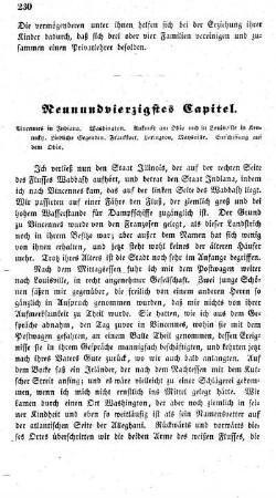 Vincennes in Indiana. Washington. Ankunft am Ohio und in Louisville in Kentucky. Liebliche Gegenden. Frankfort. Lexington, Maysville. Einschiffung auf dem Ohio.