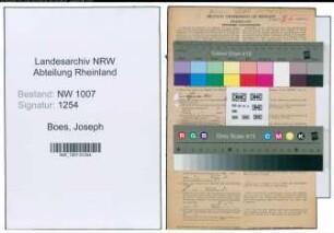 Entnazifizierung Joseph Boes , geb. 00.00.0000 (Betriebsmeister)