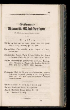 Gesammt=Staats=Ministerium.