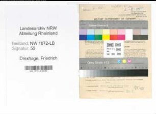 Entnazifizierung Friedrich Drexhage , geb. 06.08.1881 (Hausschlachter)