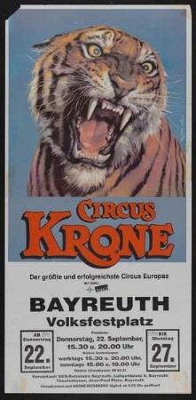 Circus Krone, Bayreuth, 1994