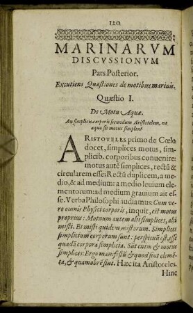 Quæstio I. - Quæstio VII.