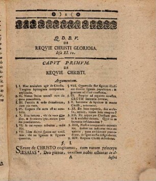 Disp. inaug. theol. de requie Christi gloriosa, Iesa. XI. 10.