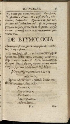 De Etymologia.