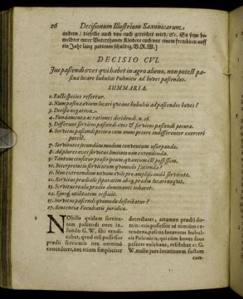 Decisio CVI. - Decisio CX.