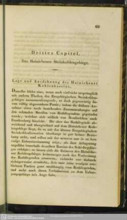 Drittes Capitel. Das Hainichener Steinkohlengebirge