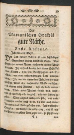 Erste Anfrage - Zehnte Anfrage