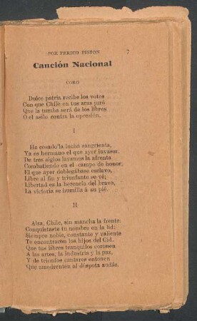 Canción nacional
