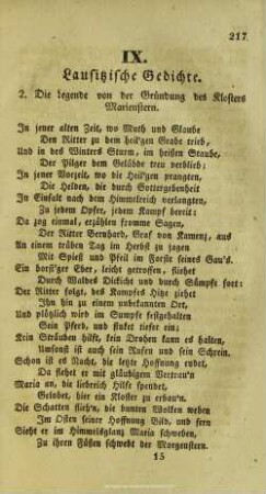 Lausitzische Gedichte