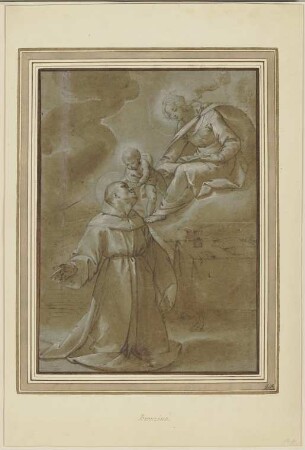Dem Heiligen Antonius erscheint die Muttergottes