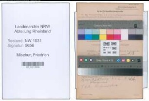 Entnazifizierung Friedrich Mischer , geb. 23.04.1882 (Kriminaldirektor)
