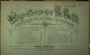 Compositionen, 13. Die Anspruchslose : Rheinländer-Polka ; für Zither. - 6 S.