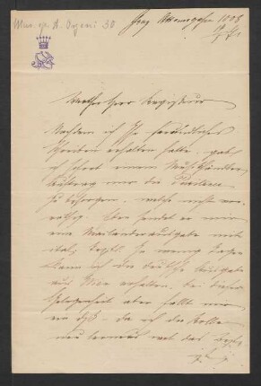 Brief an Max Schloß : 19.05.1871