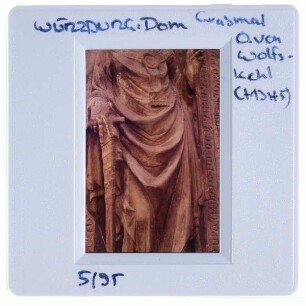 Wolfskeelmeister, Grabmal des Bischofs Otto II. von Wolfskeel,Würzburg, Dom