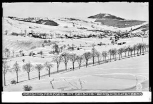 Altenberg-Geising im Erzgebirge mit Geisingberg, im Winter
