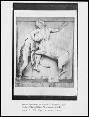 Südmetope 1: Kentaur und Lapith