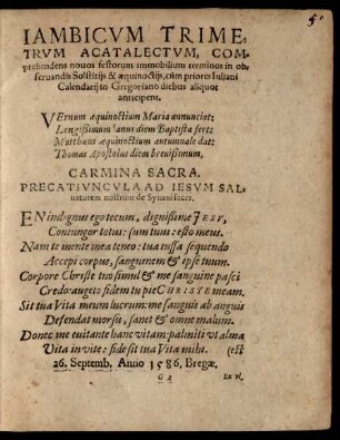 Carmina Sacra.